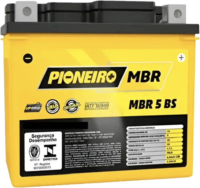 Bateria Pioneiro MBR para moto